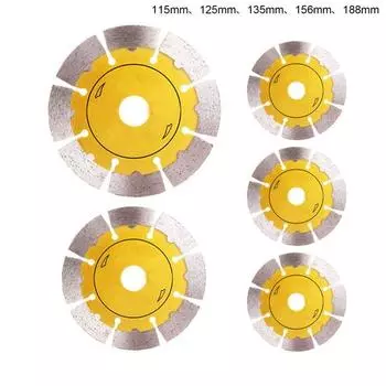 Золотой отрезной диск с открытой стенкой и прорезями, угловая шлифовальная машина, алмазная пила 115mm