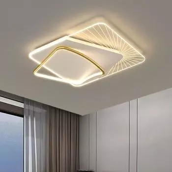 Золотой потолочный светильник, основной свет в гостиной, современные и простые атмосферные светильники Diameter -50cm