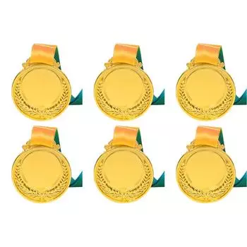 Золотой приз размером 2 дюйма с круглой шейной лентой для вечеринки по случаю соревнований (Золото) Делавэр