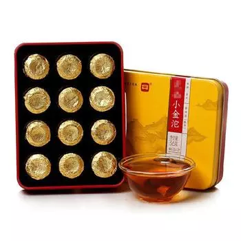 Золотой Пуэр Туо TAETEA DAYI Чжэн Пин Сяо Цзинь Туо Чай Пуэр Туо Мини 36г Спелый