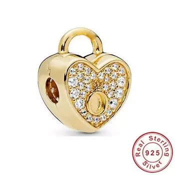 Золотой путь замок клип звезда стрела медовый гребешок Корона бусина подходят оригинальные модные подвески серебро 925 браслет ожерелье для женщин DIY