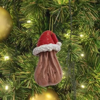 Золотой Санта Рождественские украшения Рождественские забавные украшения Рождественские украшения красный