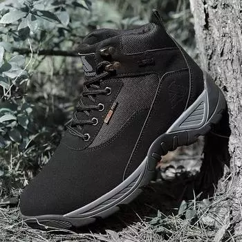 Золотой саженец Размер 40-47 Мужские треккинговые ботинки Замшевая кожа Мужские Новейшие Зимние Повседневные Ботинки Уличная Водонепроницаемая Обувь для Альпинизма Мужская 40