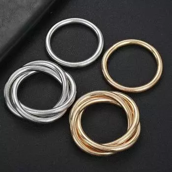 Золотой/серебристый кубинский браслет-цепочка в стиле панк, ширина 7 мм, эластичный браслет с подвесками для мужчин и женщин, подарок на день рождения a