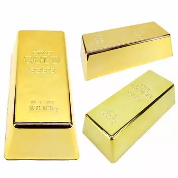 Золотой слиток Фелимора, копия, украшение, игрушка, золотой слиток (Набор 3) золотой