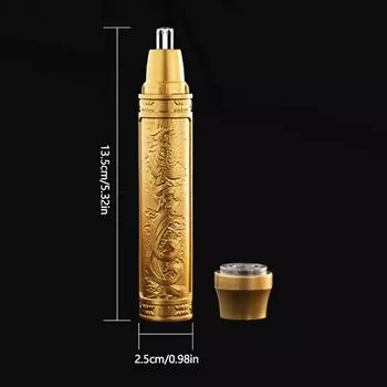 Золотой триммер для волос в ушах и носу для мужчин, вращающаяся на 360 градусов электробритва с двумя лезвиями, профессиональная машинка для стрижки волос в ушах и носу, бритва для лица H