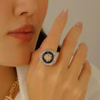 Золотой ювелирный набор для женщин, ожерелья, браслет и серьги с подвеской в виде льва из кубического циркония, роскошный металлический стиль, подарок