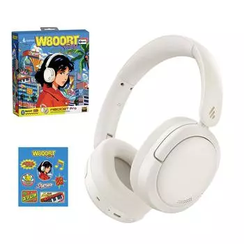Золотые беспроводные наушники Edifier W800BT Pro Gift Version с функцией активного шумоподавления и поддержкой Bluetooth, двойное использование, вес 253 г, легкие и