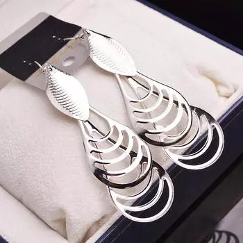 Золотые длинные висячие серьги женские модные индийские украшения подвесные серьги-подвески с кисточками женские украшения золотой