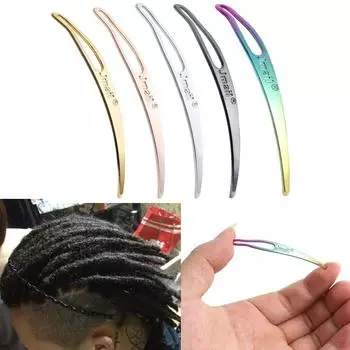 Золотые дреды Interlock Metal Locking Needle Sisterlock Tool для плетения дредов серебряный