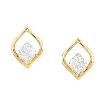 Золотые серьги-гвоздики Jyoth из латуни с американским бриллиантом 24 карата и позолотой и серебром для женщин и девочек