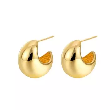 Золотые серьги-кольца для женщин, серьги для девочек-подростков, большие легкие серьги-капли золотой