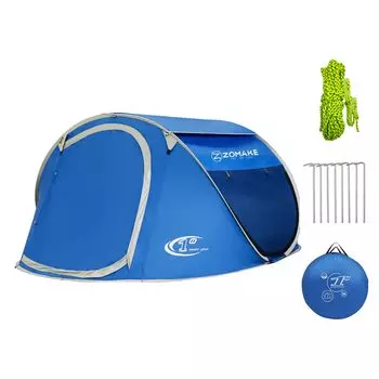 ZOMAKE палатка солнцезащитная палатка для людей палатка УФ-защита уличная палатка водонепроницаемая ветрозащитная автоматическая установка легкая вишневая спортивная синий
