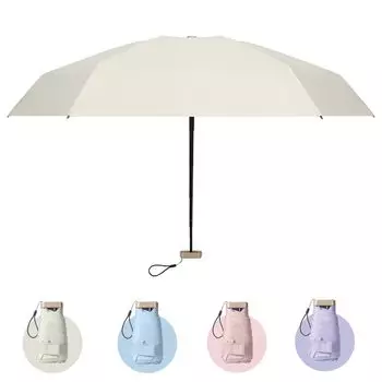 ZOMAKE складной 6 ультра ультрафиолетовый УФ-светильник для солнечной и дождливой погоды чехол для хранения в комплекте зонтик, ребра, легкий, компактный, защита, блокировка, бежевый