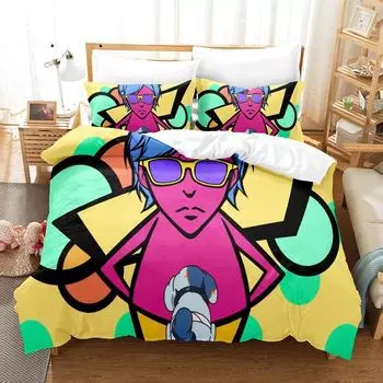 Постельное белье Zombie Land Saga Односпальный Полуторный Двуспальный Кингсайз Комплект постельного белья Взрослый Детский Спальня Комплекты пододеяльников Комплект простыней с 3D-принтом EU Twin 135x200cm