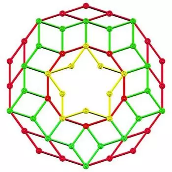 Zometool Рождественское украшение Венок Пенроуза zom1118