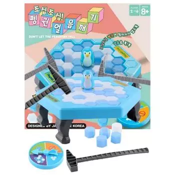 Зона развлечений, будь осторожен, разбивая лед пингвинов, настольная игра, представляющая Корею