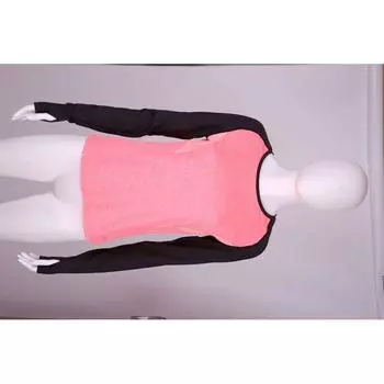 Zona Spring and Autumn Long sleeves Shirt Women Scoop Sports Knit Yoga High Elastic Warmer long sleeve t-shirt Long sleeves Shirt Workout Clothes WQTX182504 Orange XL