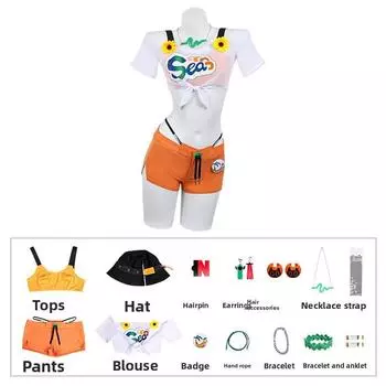 Zone Zero Zenless Belle Swimsuit Cosplay Costume Halloween Party Performance S