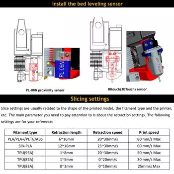 ZONESTAR 3D-принтер Комплект обновления экструдера с прямым приводом 24 В для 3D-принтера Z8 \ Z9 \ Z10 с соплами MK7 DE-24