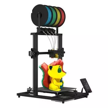 ZONESTAR Z8PM4 PRO FDM 3D принтер 300x300x400 мм область построения 4IN1OUT полностью металлический экструдер смешанный цвет EU Plug разноцветный