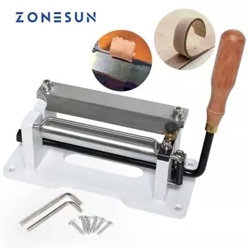 ZONESUN 800 6 inch Manual Leather Tools Skiver Peel DIY Shovel Skin Machine Vegetable Tanned Splitter Knife Peeler Cutter