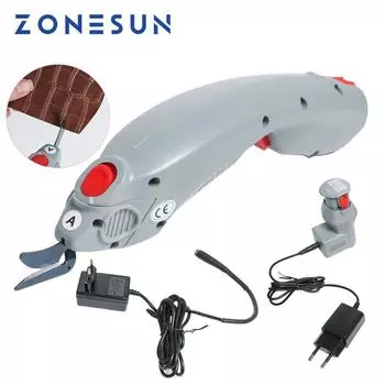 ZONESUN Беспроводные электрические ножницы резак для резки бумаги, одежды, ткани, текстиля, кожи, чемодана, багажника, обрезки, режущего инструмента