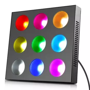 ZonQoonz 135W 9LED сценический свет COB сценическое освещение RGBW DJ свет DMX512 звуковое управление сценическое освещение свет для освещения (Красный, Зеленый, Синий, Белый) &