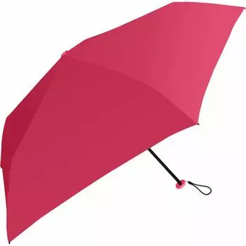 Зонт Air Muji складной для солнечной и дождливой погоды с УФ-розой, 50 см, открывается вручную, устойчив к погодным условиям, ветру, прочный, большой, легкий, защита, ярко-розовый