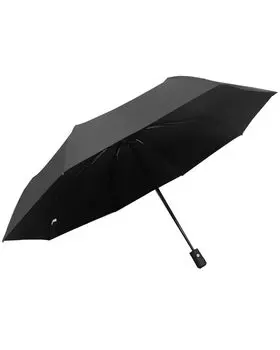 Зонт Aozora Kobo автоматический складной большой водный 8-складной черный [Открытие/закрытие одним нажатием], размер, прочный, водоотталкивающий, стекловолокно, спицы, зонт, чёрный