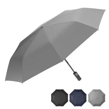 Зонт BP SUNNY со спицами большого диаметра 112 см x Портативный компактный x Безопасный автоматический складной зонт Зонт от солнца и дождя UPF Teflon super water серый