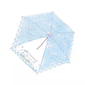 Зонт Cinnamoroll 40 см с прозрачным окном, открывающийся вручную Sanrio Cute