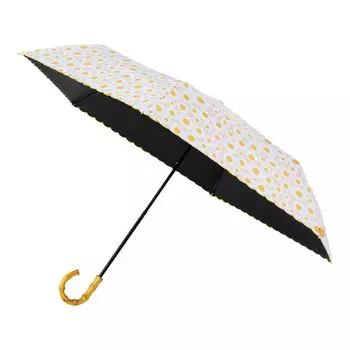 Зонт Collaboration Parasol складной первоклассный затемняющий УФ бамбуковая ручка для солнечных или дождливых дней серый [Adelia Retro] [estaa] 31-240-30234-05 серый