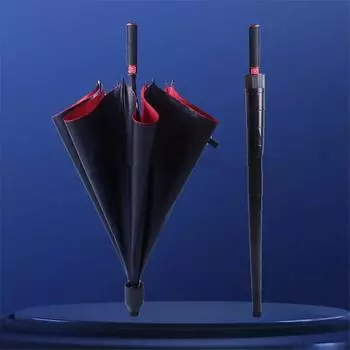 Зонт для гольфа, большой, водонепроницаемый, с длинной ручкой, мужской чехол, автоматический, двойной, большой размер, автомобильный прямой стержень, прочный, ветроустойчивый, скандинавский