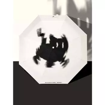 Зонт для кошек от дождя и блеска двойного назначения, милый мультяшный зонт от солнца, маленький и простой складной зонт, устойчивый к ультрафиолетовому излучению