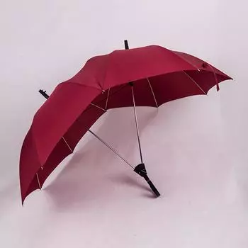 Зонт для пары, защита от солнца и дождя, двойной зонт чёрный