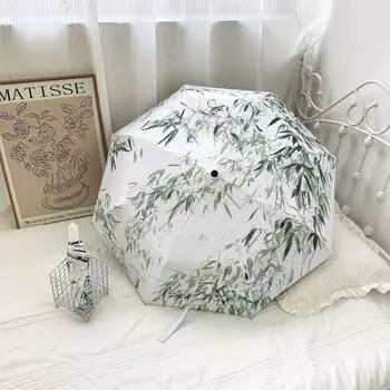 Зонт для рисования чернилами, ветрозащитный автоматический зонт от дождя или сияния, зонт двойного назначения, защита от солнца, солнцезащитный зонт, защита от ультрафиолета, виниловый зонт от солнца Manual style