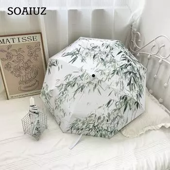 Зонт для рисования чернилами, ветрозащитный автоматический зонт от дождя или сияния, зонт двойного назначения, защита от солнца, солнцезащитный зонт, защита от ультрафиолета, виниловый зонт от солнца Manual style