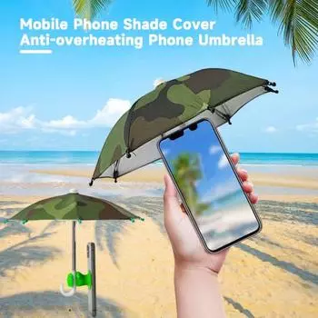 Зонт для телефона с присоской Fist Защита от ультрафиолета Универсальный мини ветрозащитный козырек от солнца Зонт для мобильного телефона Аксессуары для телефона розы красного