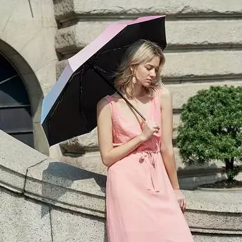 зонт Дождь и солнце Зонт женский солнцезащитный крем УФ-защита капсульный зонт градиент Мини-зонт от солнца