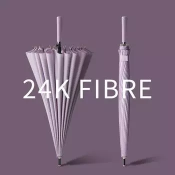 Зонт Flower Jue 24 Bone с длинной ручкой для мужчин и женщин, большой, усиленный, прямой, ветрозащитный зонт 25 inch
