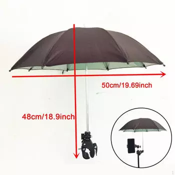 Зонт-камера Клипса для мобильного телефона Водонепроницаемый Термостойкий Дождевик для улицы black