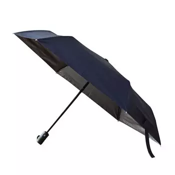 Зонт Komiya Shoten Automatic Folding Zone для солнечных и дождливых дней, первый класс, защита от ультрафиолета, ветер, затенение, простой, открытый/закрытый, затенение, мужской, темно-синий