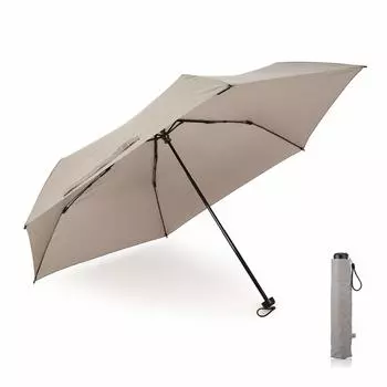 Зонт Komiya Shoten Ultra Light Carbon Folding Super Water Easy to 60 см, мужской, большой, легкий, компактный, водоотталкивающий, тефлоновый, открывается/закрывается, (Серый) серый