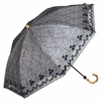 Зонт Lieben Parasol с защитой от ультрафиолета, блокирующий свет, складной зонт с серебристым кружевом, охлаждающий складной LIEBEN-0546 (черный) чёрный