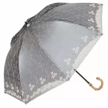 Зонт LIEBEN Parasol UV Protection Light Blocking Компактный длинный зонт с кружевом и охлаждением [LIEBEN-1446] (бежевый) бежевый