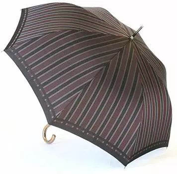 Зонт люксовый длинный полосатый однотонный винно-красный Makita — производитель зонтов с более чем 140-летней историей со времен Эдо Зонт люксовый Koshu-ori