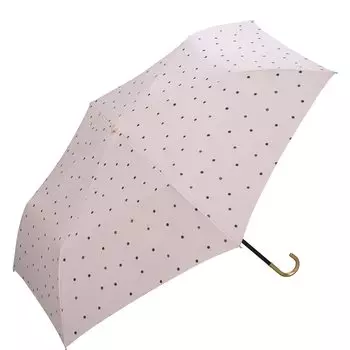 Зонт молочно-розовый складной мини-зонт 50 см для солнечных и дождливых дней для взрослых, милый в горошек, цвет в форме сердца, металлические детали для поездок на работу розовый