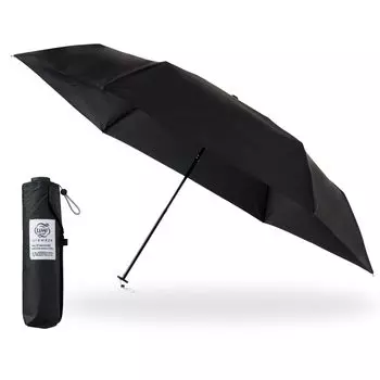 Зонт Moonbat 3 секунды urawaza с защитой от ультрафиолета для солнца и дождя складной зонт 55 см простой 30244 черный (ураваза) 100% чёрный