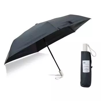 Зонт Ogawa Automatic Folding Light Blocking UV Water Family Cynthia 54742, One Touch Open/Close, Rate, 99.9% Protection, Black, чёрный